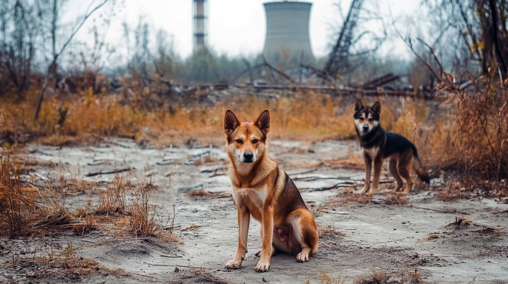 cani di chernobyl