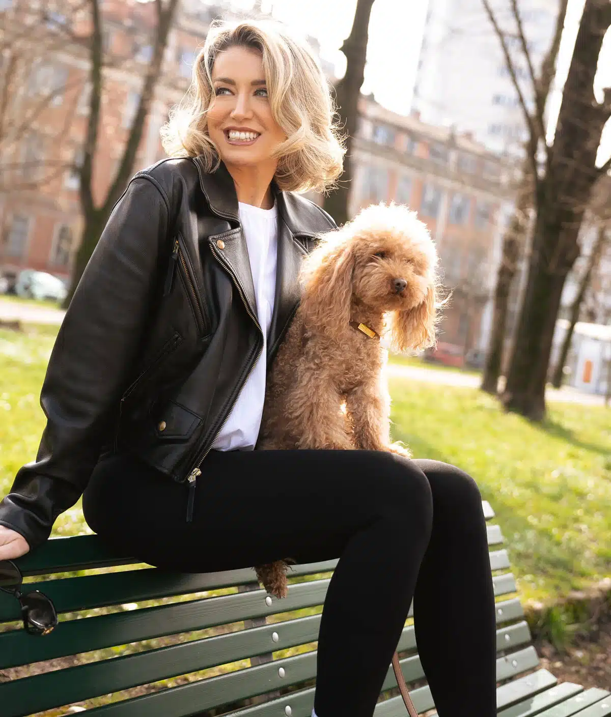 elena barolo e il suo barboncino Whisky