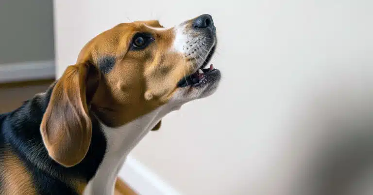 perché il cane abbaia nel nulla