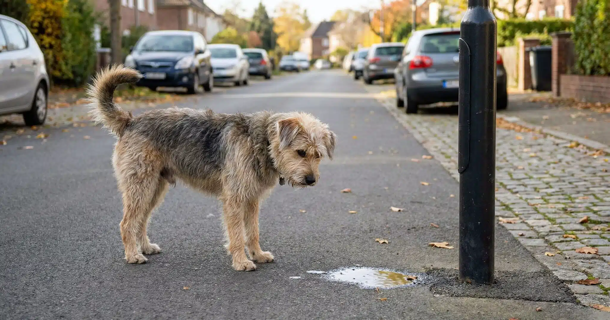 cane beve urina
