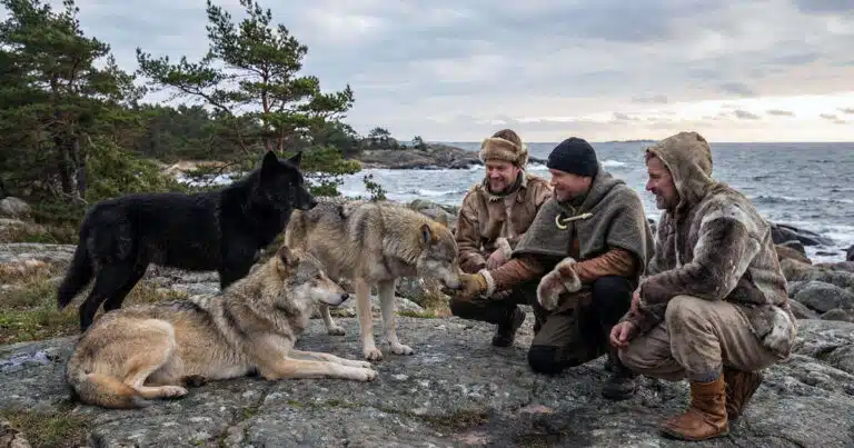 antichi resti di lupo su isola baltica