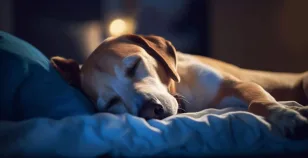 Cane dorme ci ascolta nel sonno