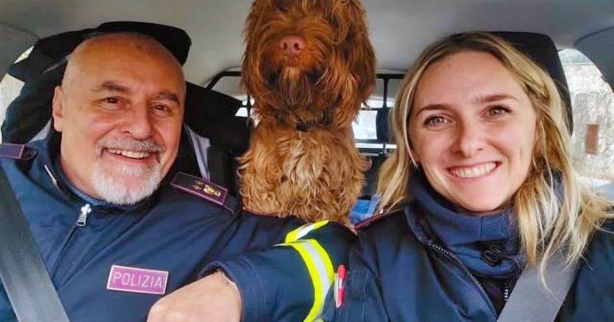 Polizia Stradale salva cane in pericolo sulla SS394